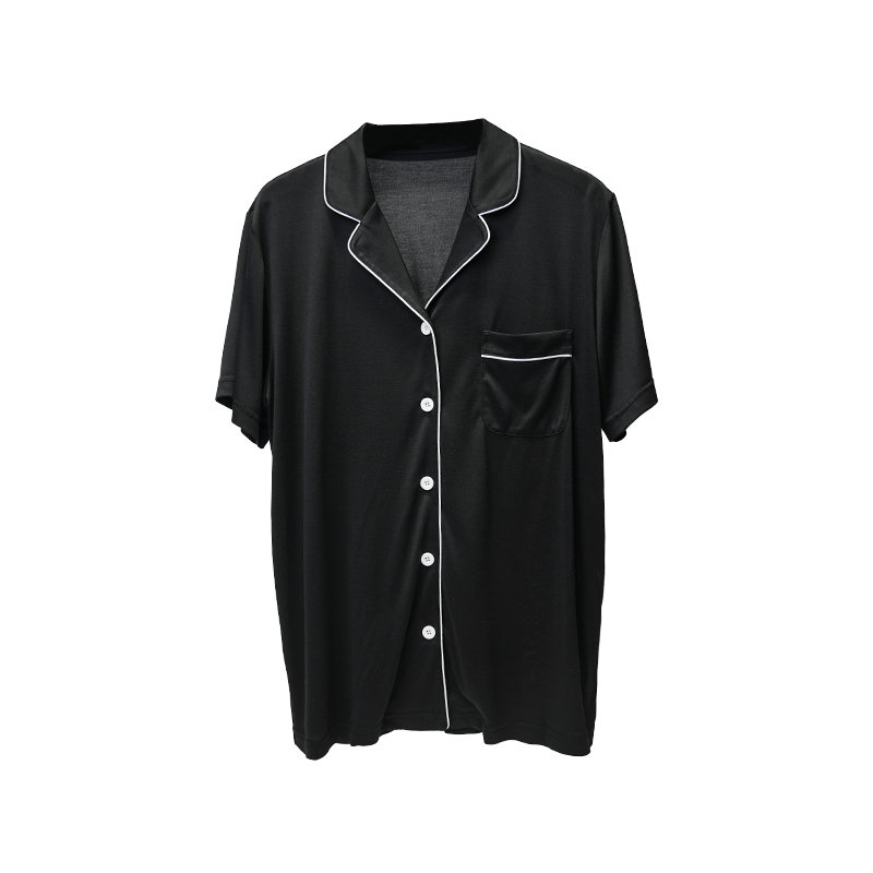 Pijama feminino de tecido de bambu de poliéster