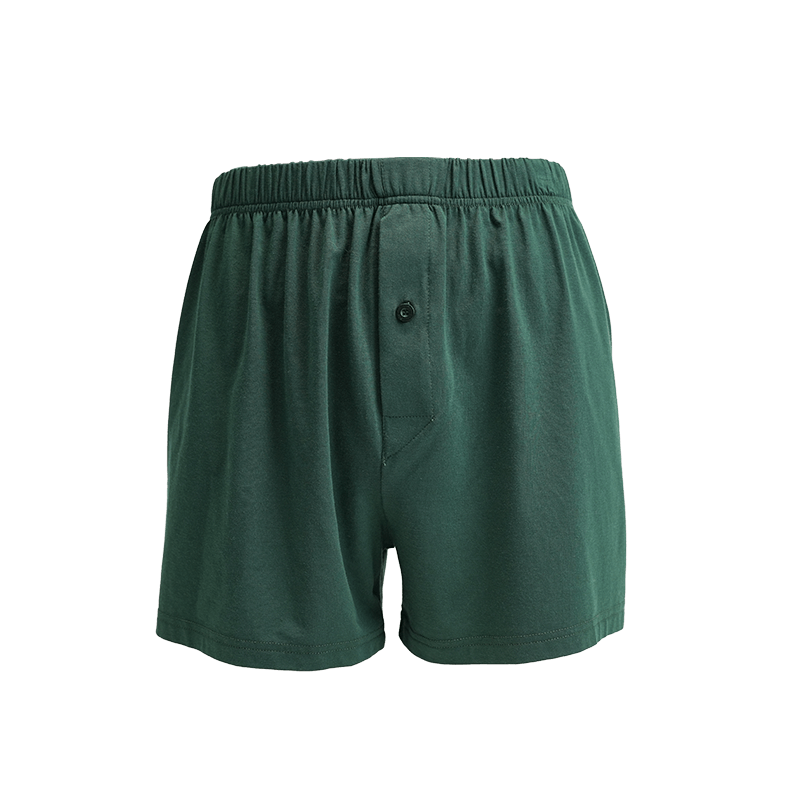 Algodão viscose de bambu e boxeadores masculinos de spandex 