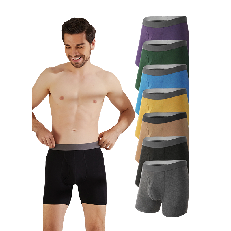 Cuecas boxer masculinas de bambu