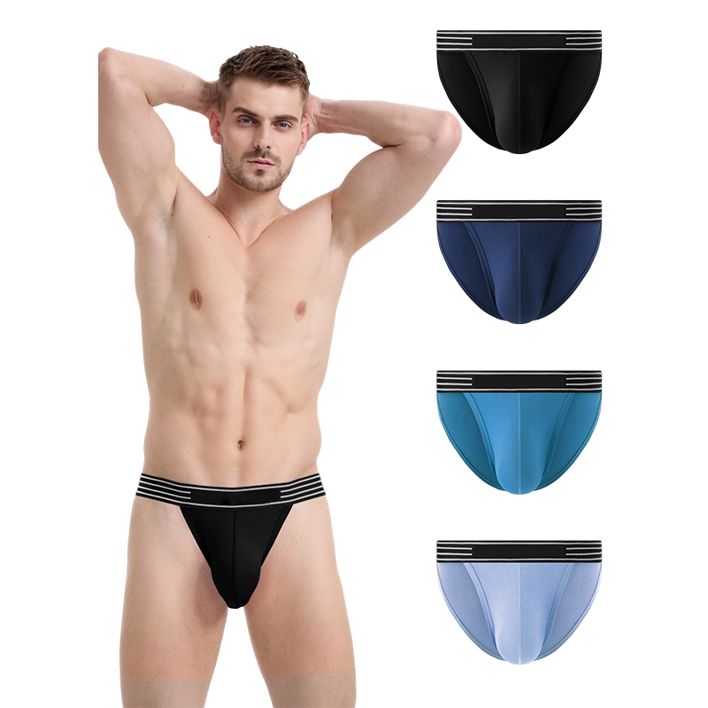 Cueca de biquíni masculina com bolsa